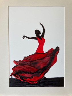 13-Flamenco-dancer-Ink-on-Paper