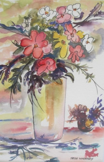 Floral 1 - W_colour - Trish Wheatley