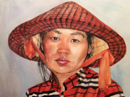 28-Cambodian-Market-Girl-Watercolour