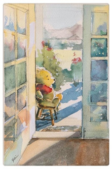 24 Teddy Bear hurt-Watercolour