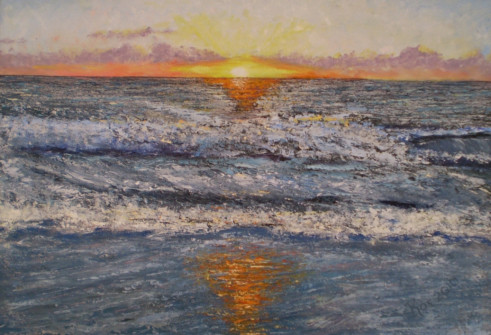 Rosalind Franklin - Impressed Sunset - Oil